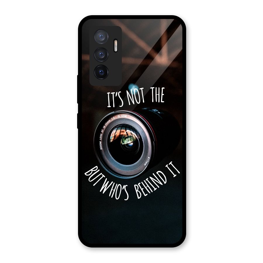 Camera Quote Glass Back Case for Vivo V23e