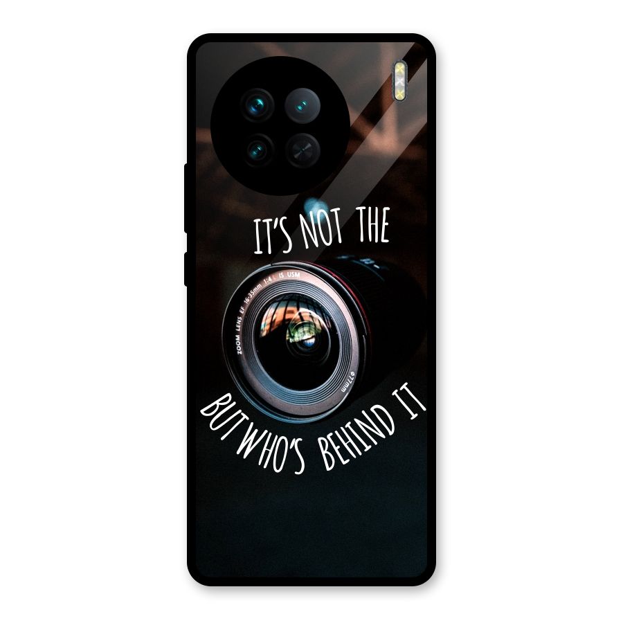 Camera Quote Glass Back Case for Vivo X90