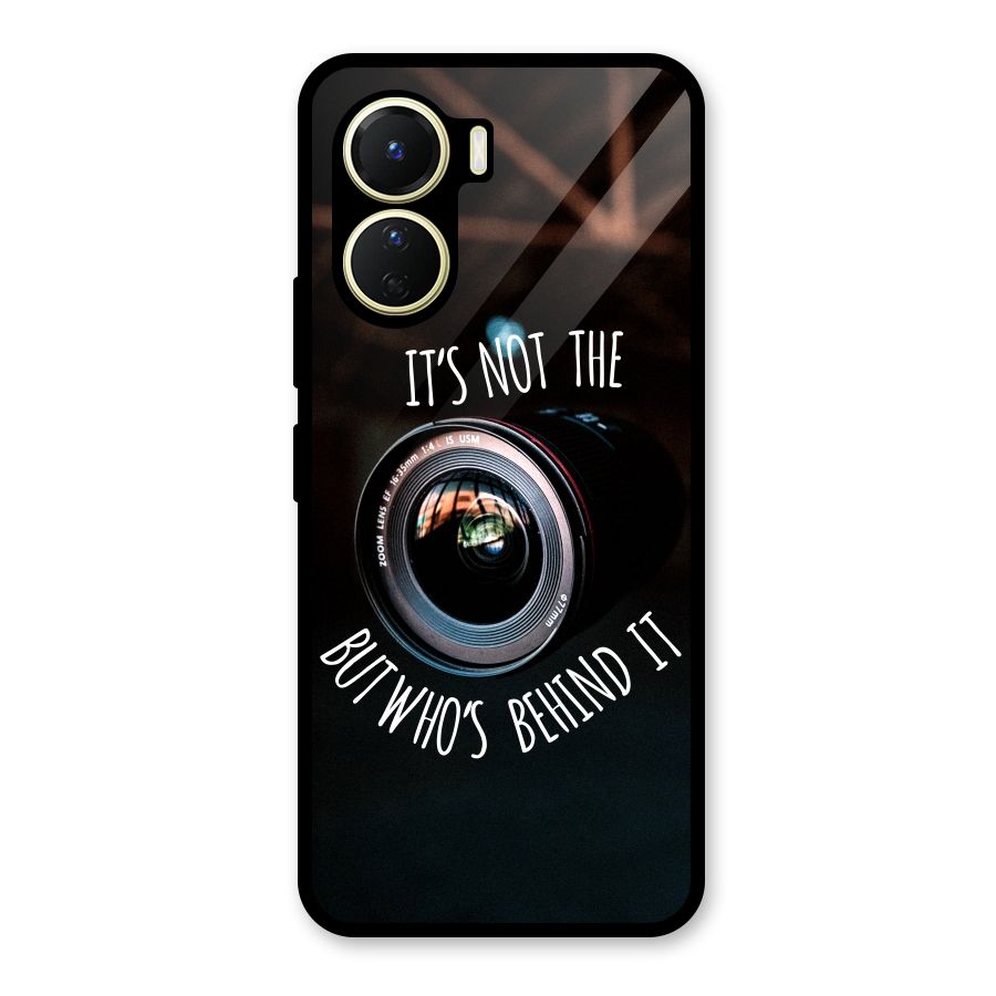 Camera Quote Glass Back Case for Vivo Y56