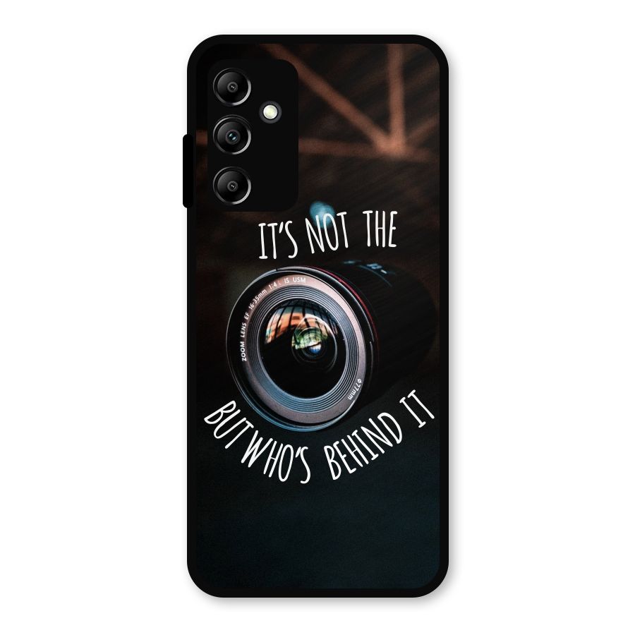 Camera Quote Metal Back Case for Galaxy A14 5G