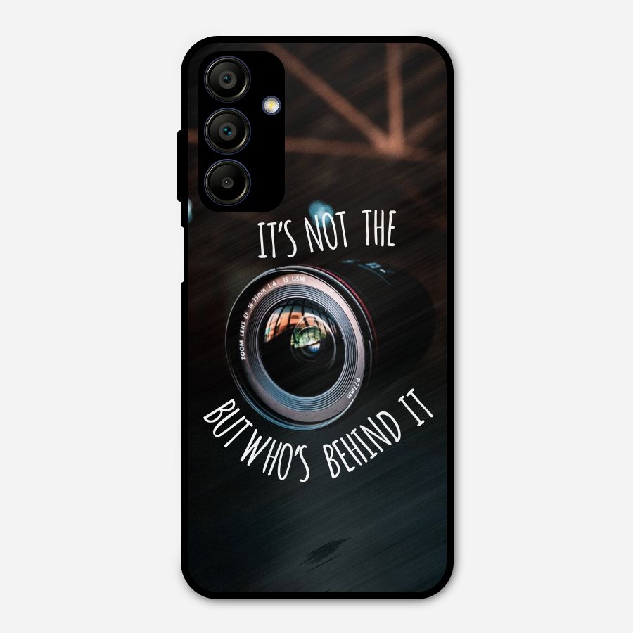 Camera Quote Metal Back Case for Galaxy A15 5G