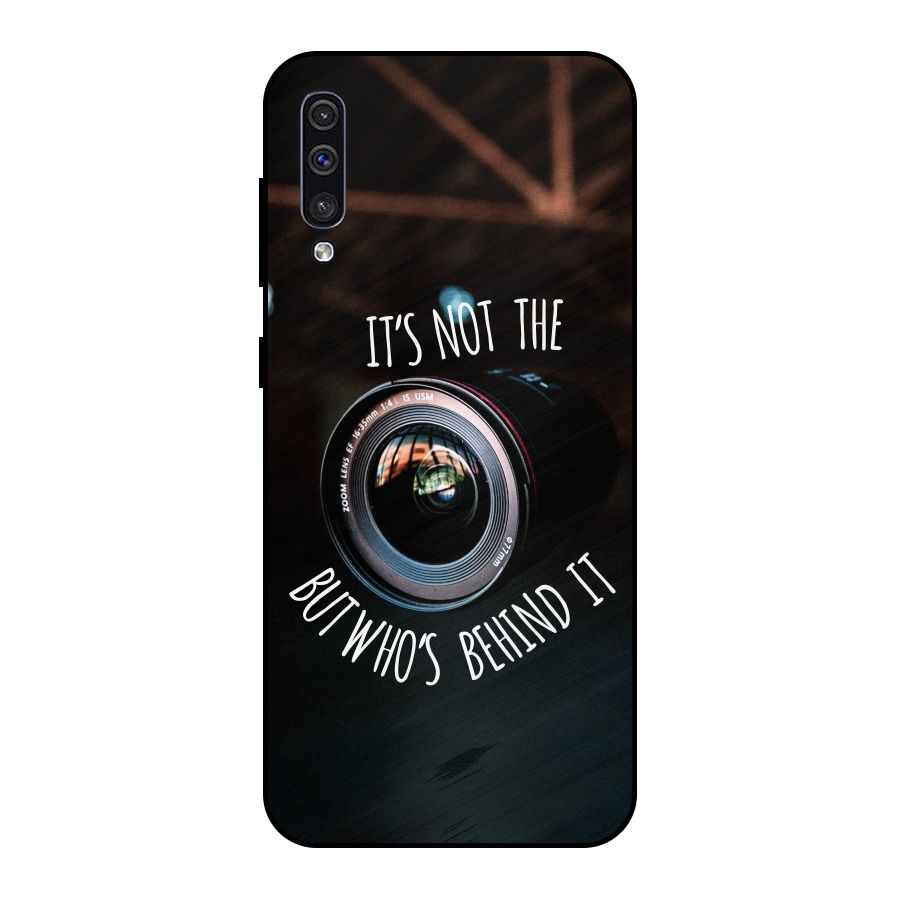 Camera Quote Metal Back Case for Galaxy A30s