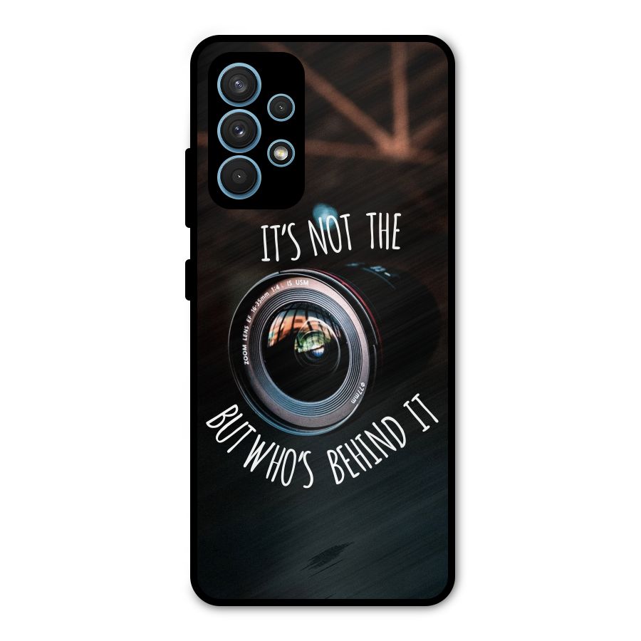 Camera Quote Metal Back Case for Galaxy A32