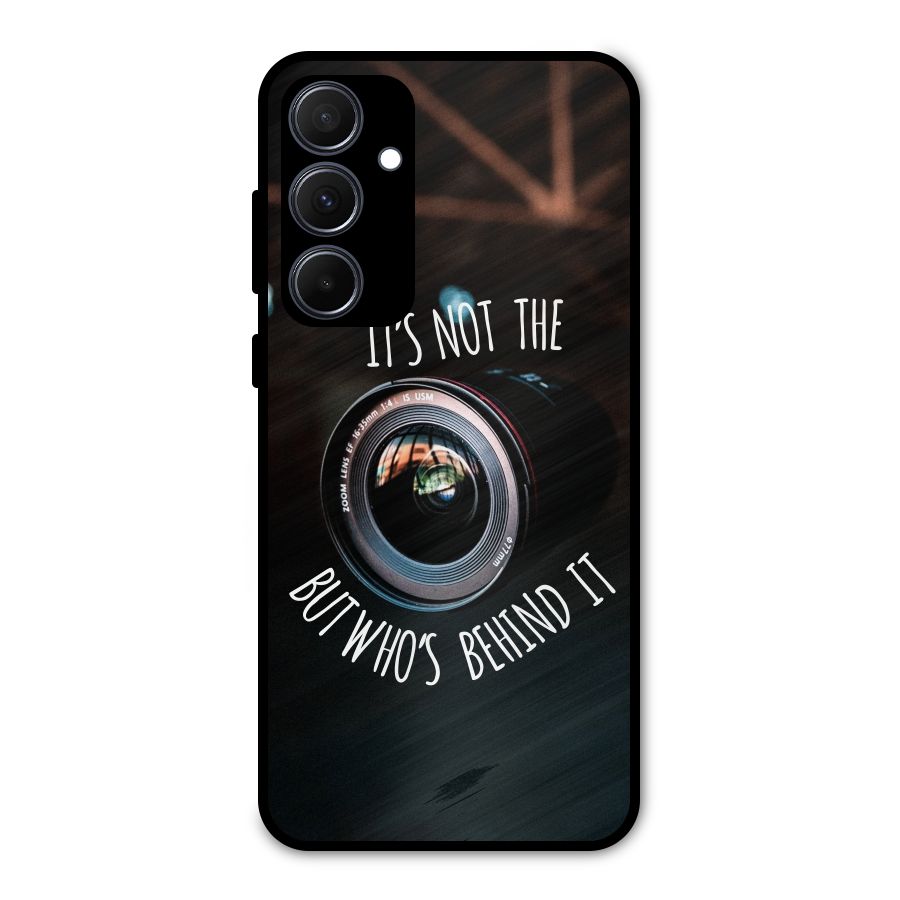 Camera Quote Metal Back Case for Galaxy A35