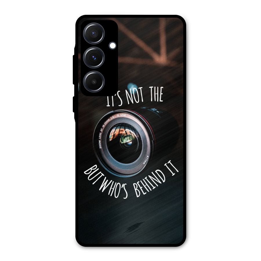 Camera Quote Metal Back Case for Galaxy A55