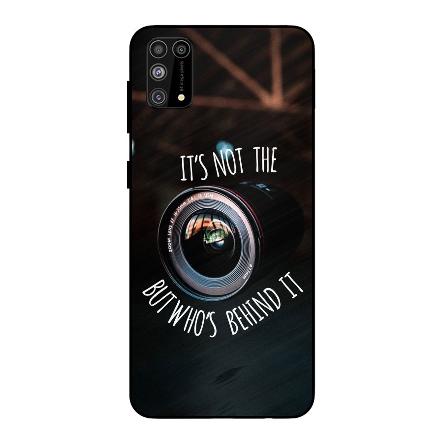 Camera Quote Metal Back Case for Galaxy F41