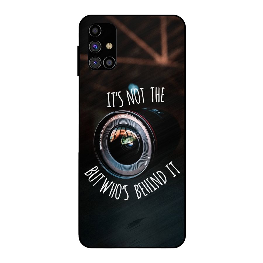 Camera Quote Metal Back Case for Galaxy M31s
