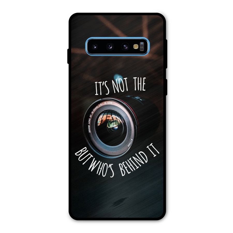 Camera Quote Metal Back Case for Galaxy S10