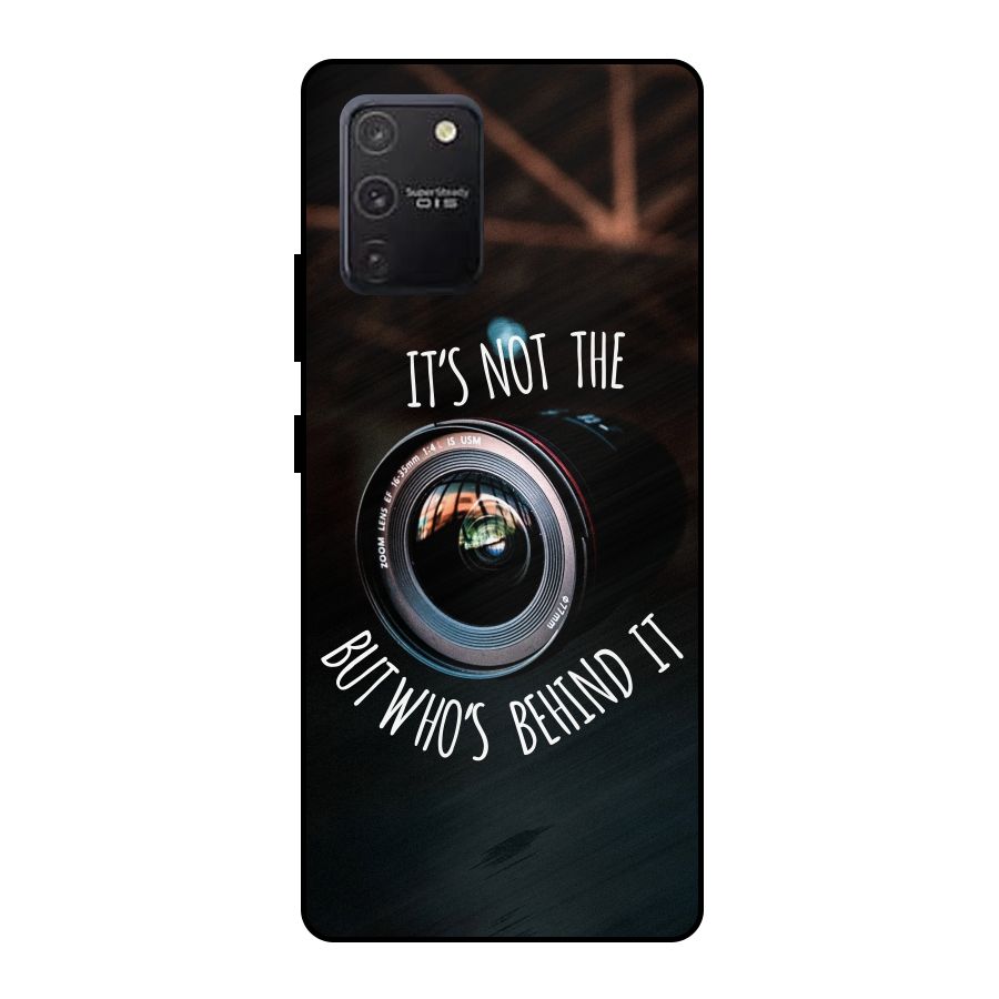 Camera Quote Metal Back Case for Galaxy S10 Lite