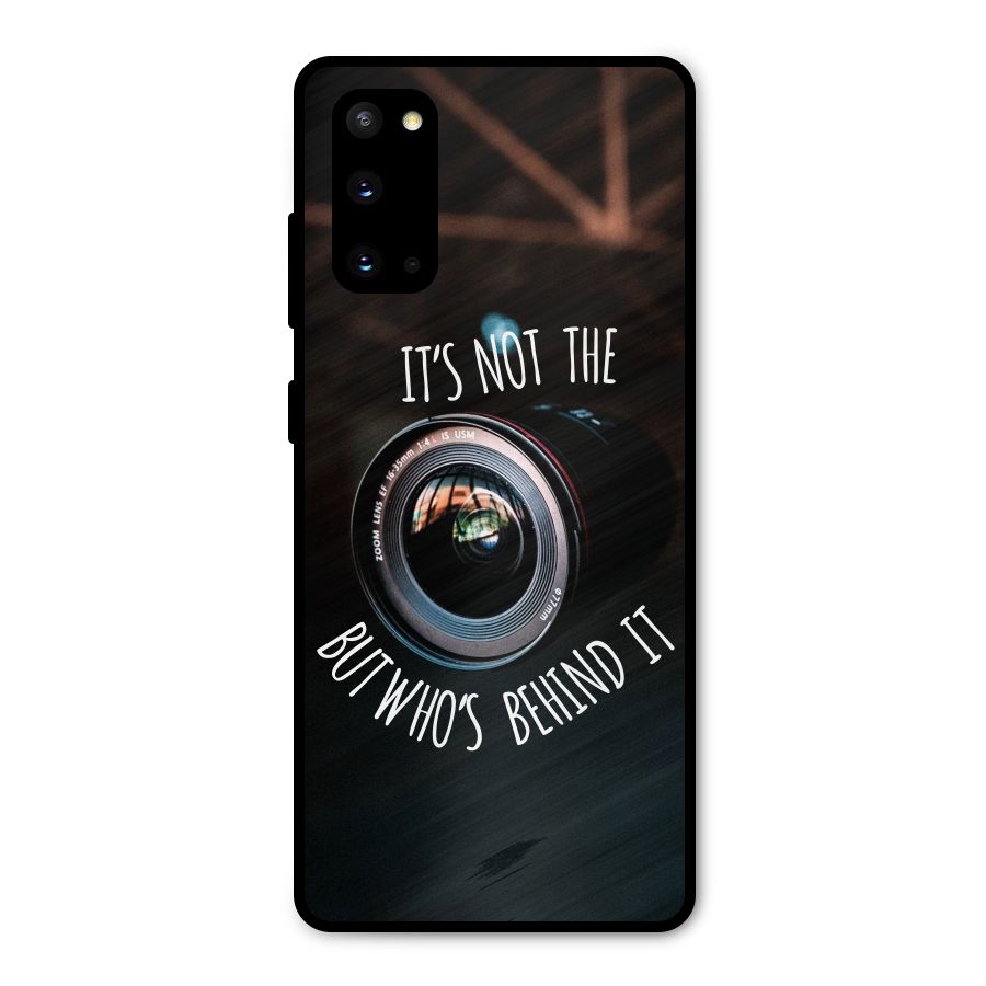 Camera Quote Metal Back Case for Galaxy S20