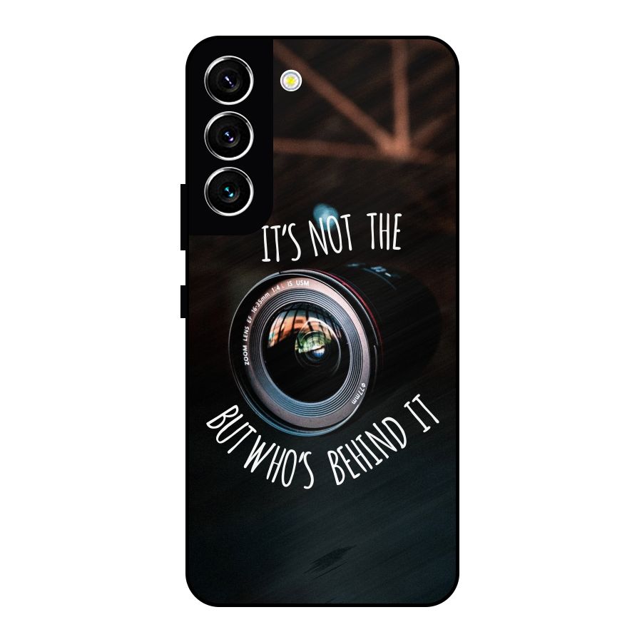 Camera Quote Metal Back Case for Galaxy S22 5G