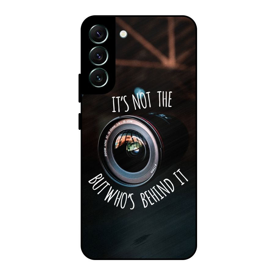 Camera Quote Metal Back Case for Galaxy S22 Plus 5G