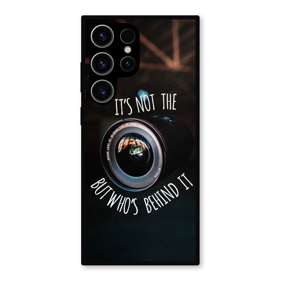 Camera Quote Metal Back Case for Galaxy S23 Ultra