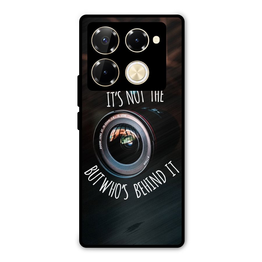 Camera Quote Metal Back Case for Infinix Note 40 Pro Plus
