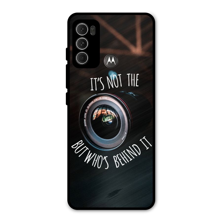 Camera Quote Metal Back Case for Moto G60