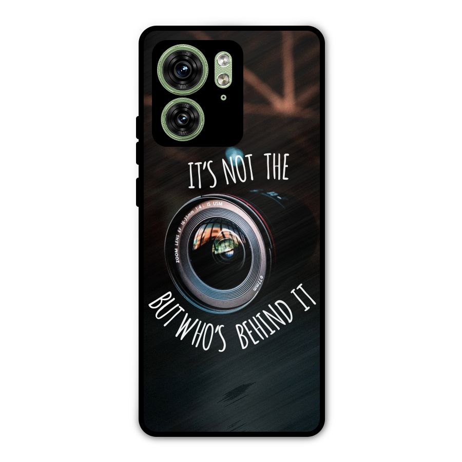 Camera Quote Metal Back Case for Motorola Edge 40 5G