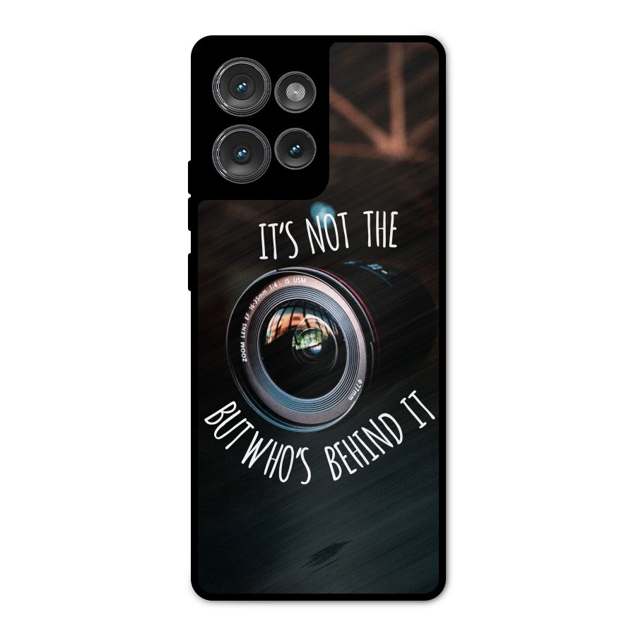 Camera Quote Metal Back Case for Motorola Edge 50