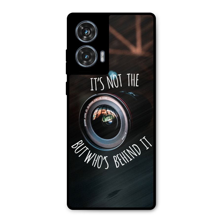 Camera Quote Metal Back Case for Motorola Edge 50 Fusion