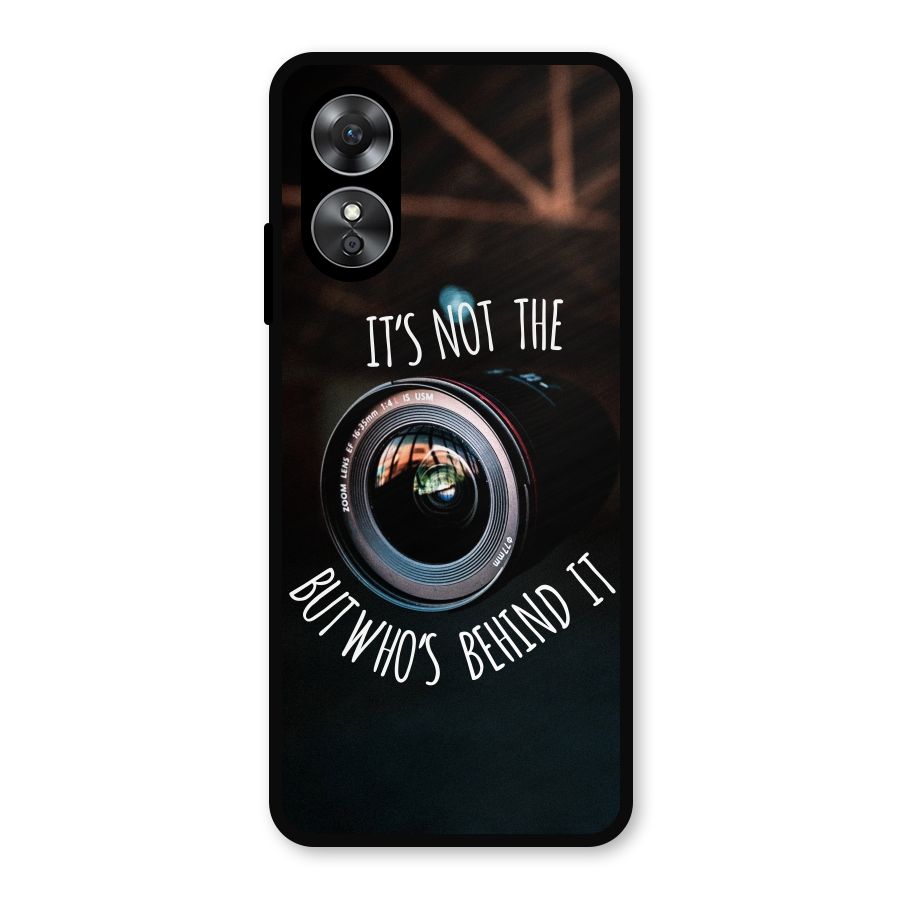 Camera Quote Metal Back Case for Oppo A17
