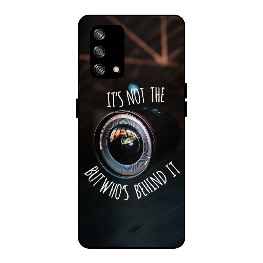 Camera Quote Metal Back Case for Oppo F19