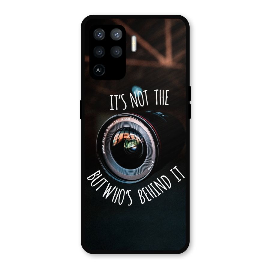 Camera Quote Metal Back Case for Oppo F19 Pro