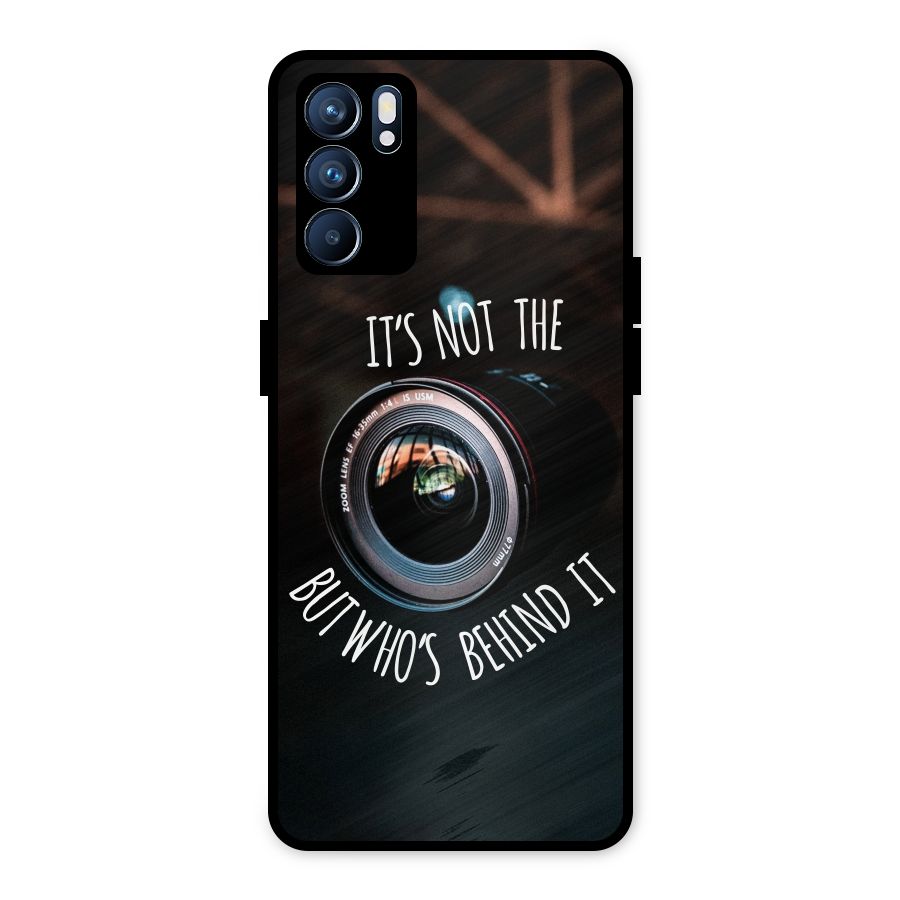Camera Quote Metal Back Case for Oppo Reno6 5G