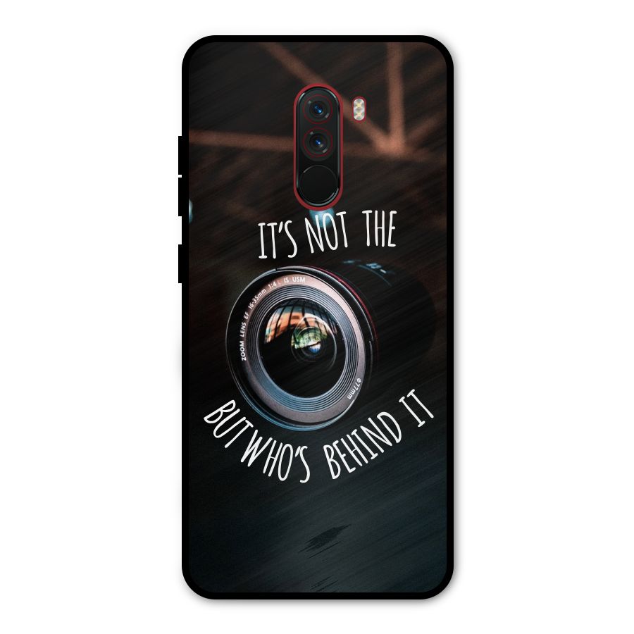 Camera Quote Metal Back Case for Poco F1