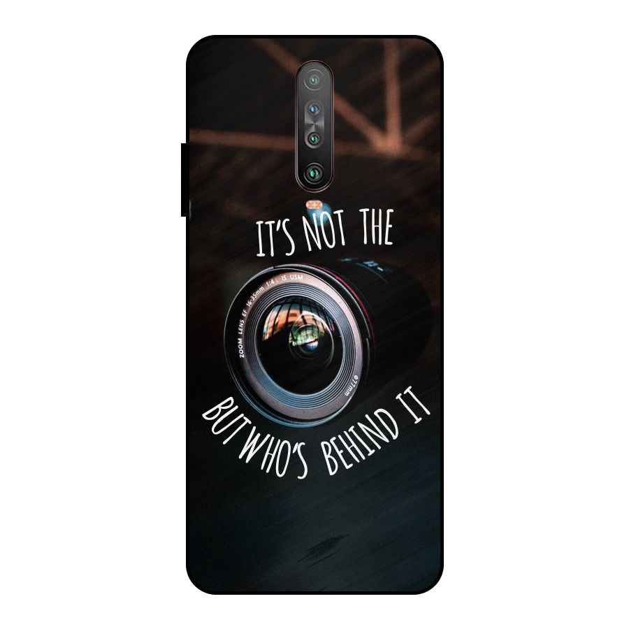 Camera Quote Metal Back Case for Poco X2