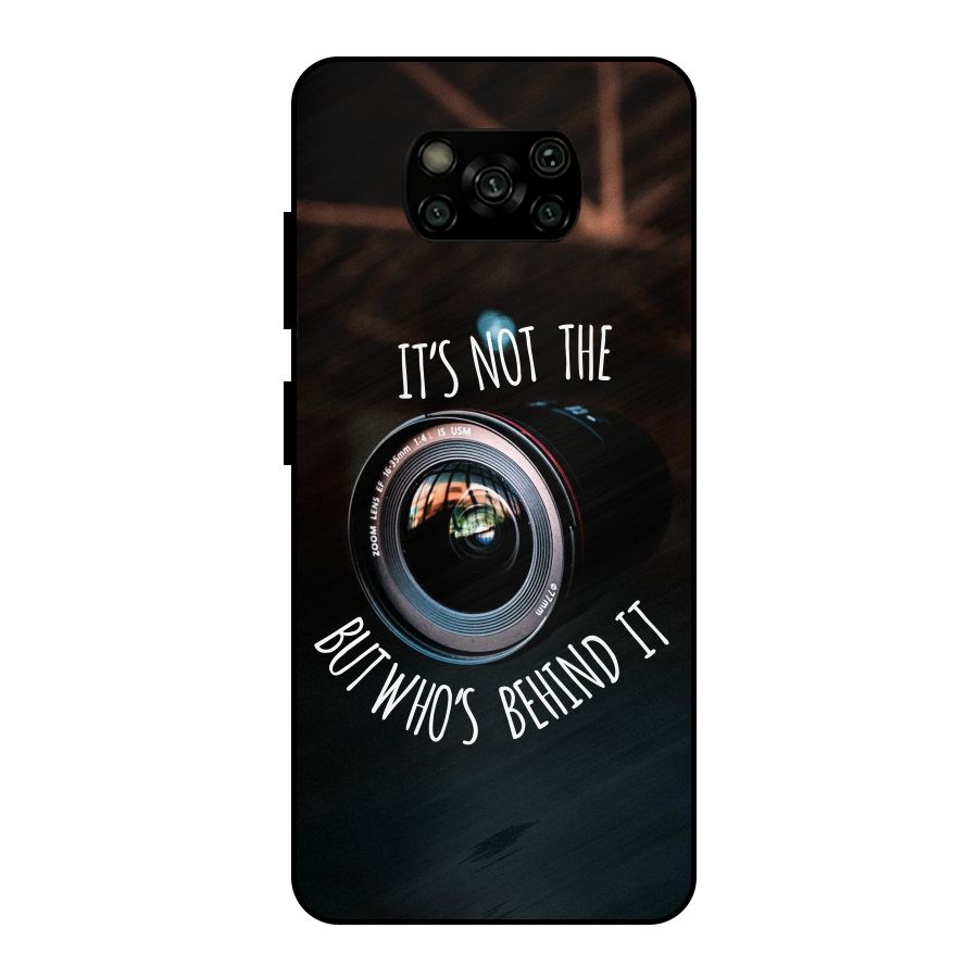 Camera Quote Metal Back Case for Poco X3