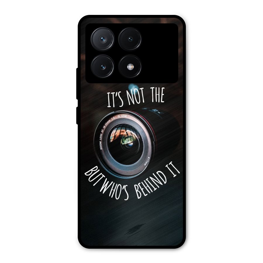Camera Quote Metal Back Case for Poco X6 Pro