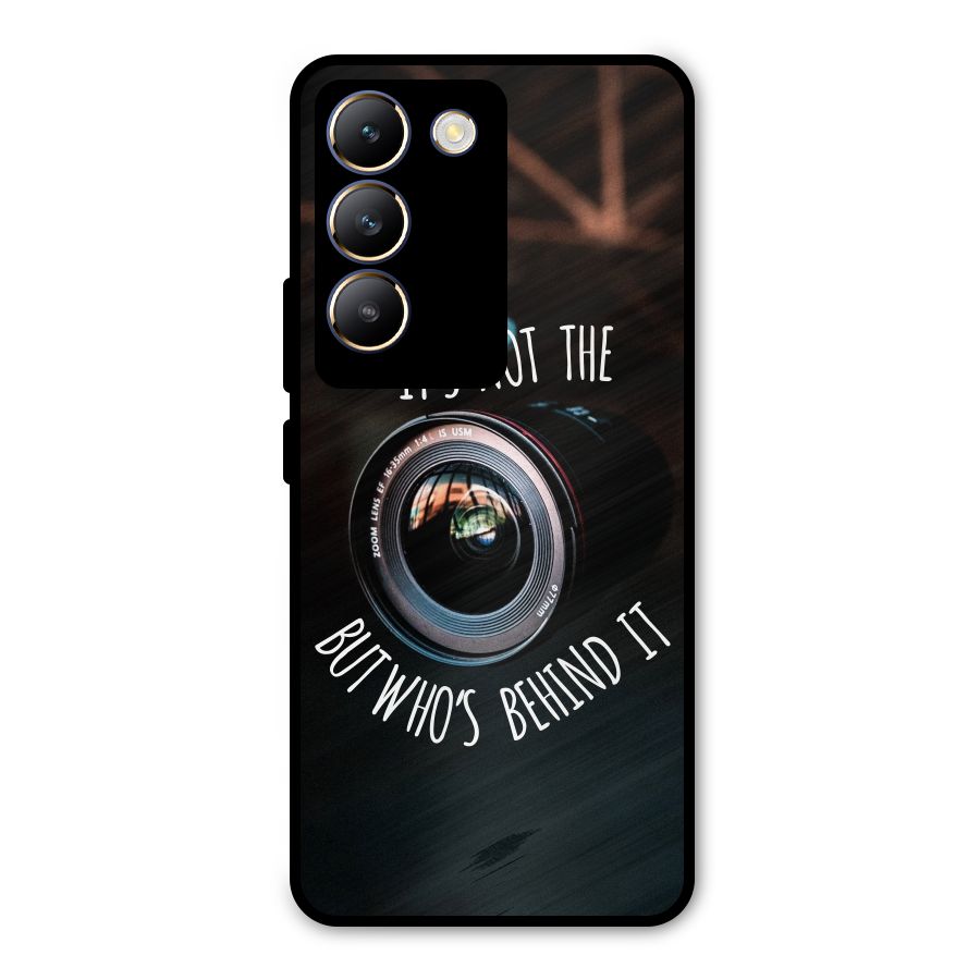 Camera Quote Metal Back Case for Vivo T3 5G