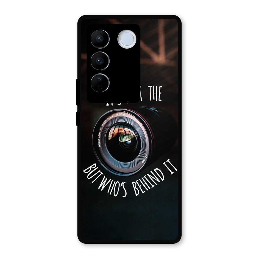 Camera Quote Metal Back Case for Vivo V27 Pro