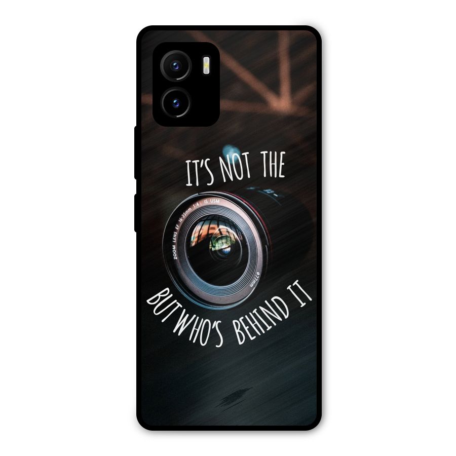 Camera Quote Metal Back Case for Vivo Y15s