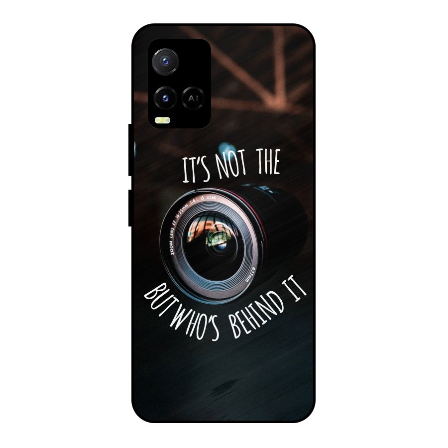 Camera Quote Metal Back Case for Vivo Y21 2021