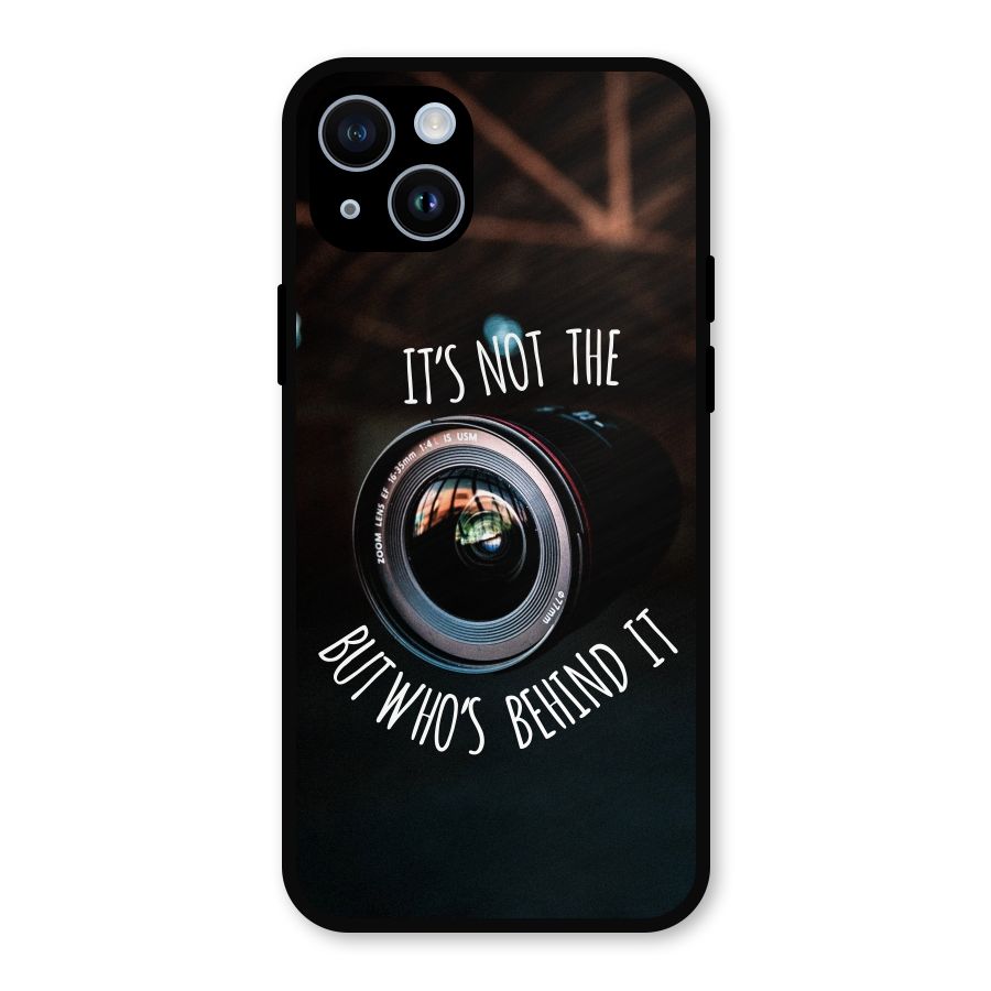 Camera Quote Metal Back Case for iPhone 14