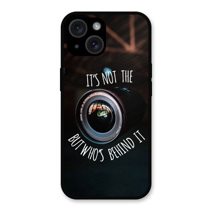 Camera Quote Metal Back Case for iPhone 15