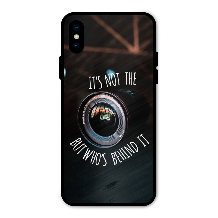Camera Quote Metal Back Case for iPhone X