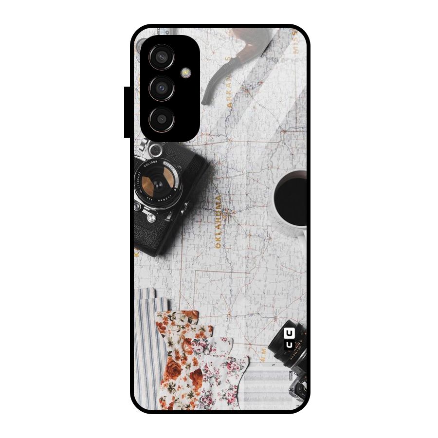 Camera Smoky Pipe Glass Back Case for Galaxy F13
