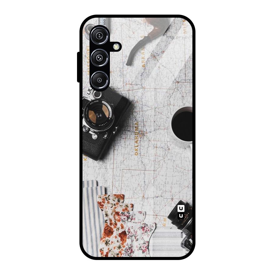 Camera Smoky Pipe Glass Back Case for Galaxy M34 5G