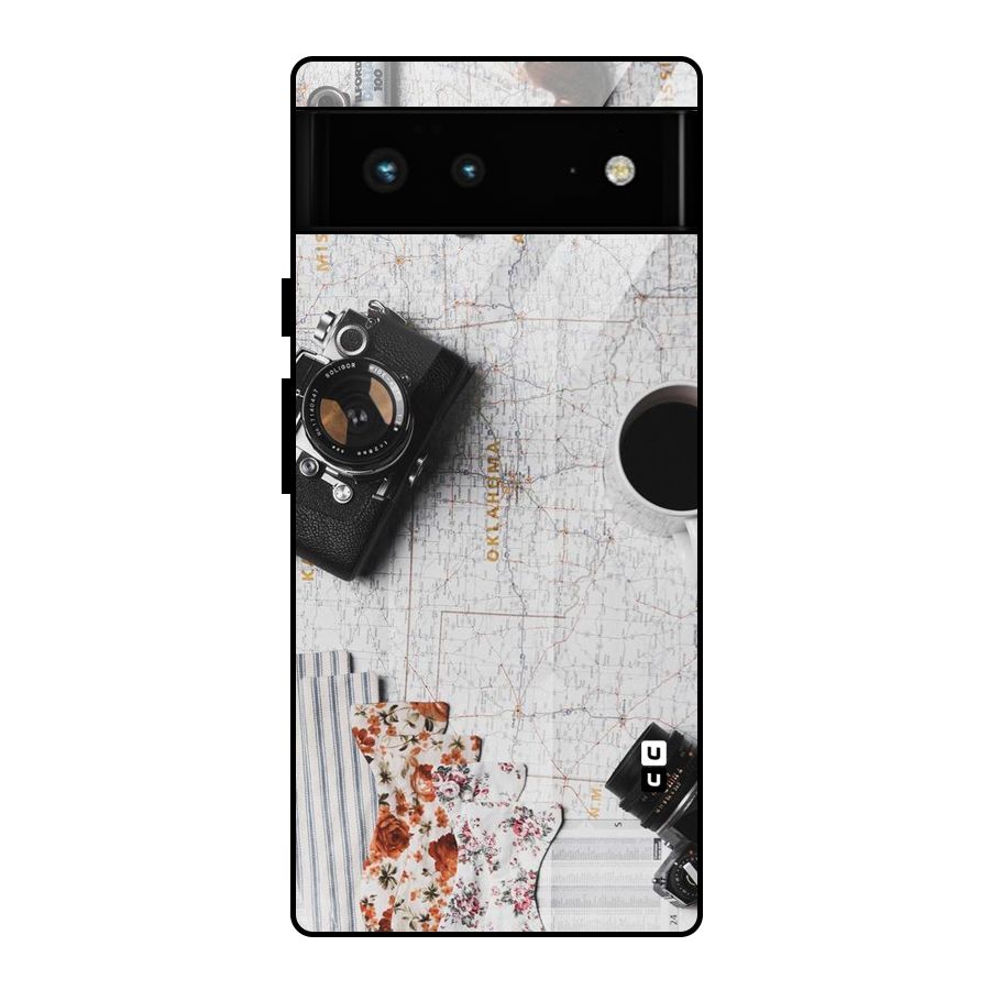 Camera Smoky Pipe Glass Back Case for Google Pixel 6