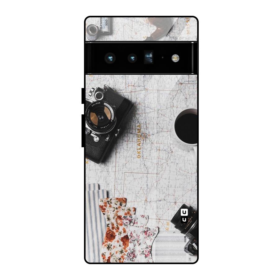 Camera Smoky Pipe Glass Back Case for Google Pixel 6 Pro