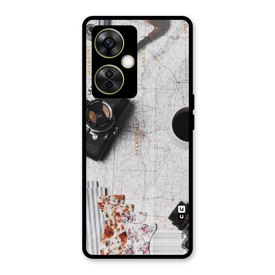 Camera Smoky Pipe Glass Back Case for OnePlus Nord CE 3 Lite