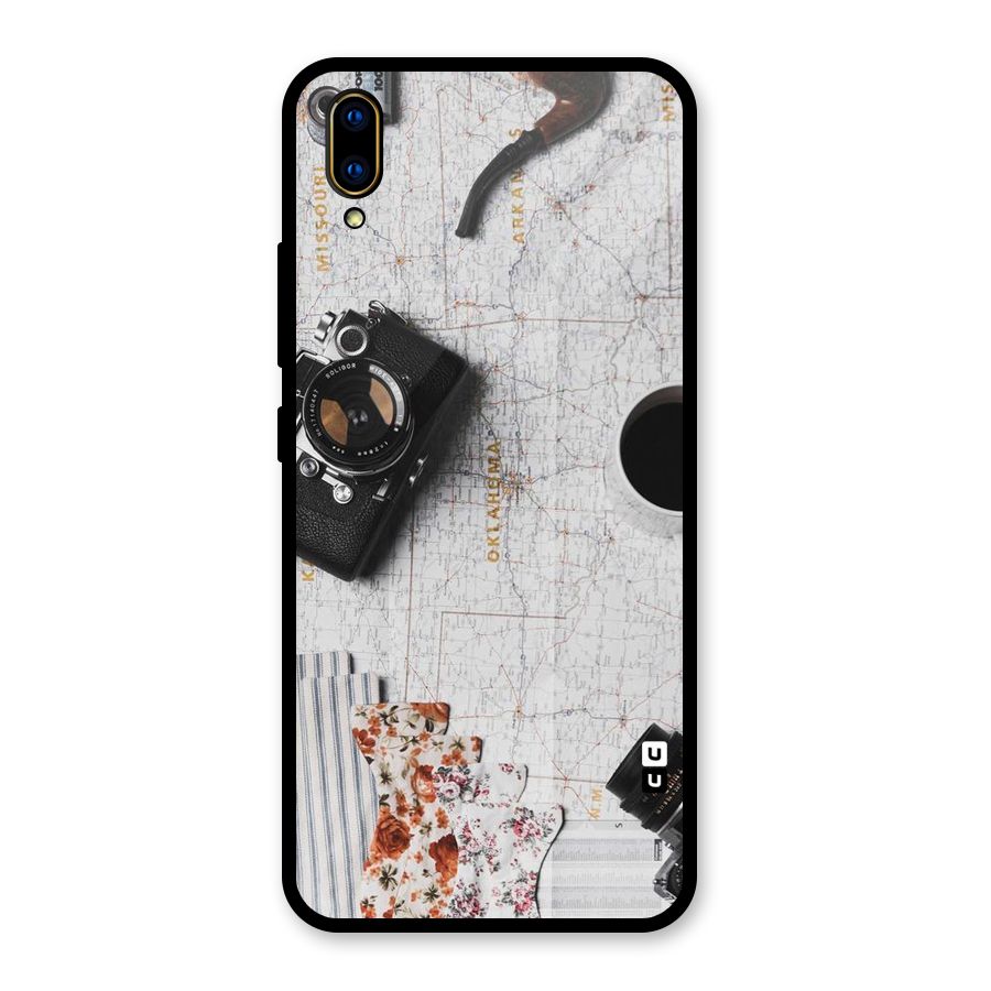 Camera Smoky Pipe Glass Back Case for Vivo V11 Pro