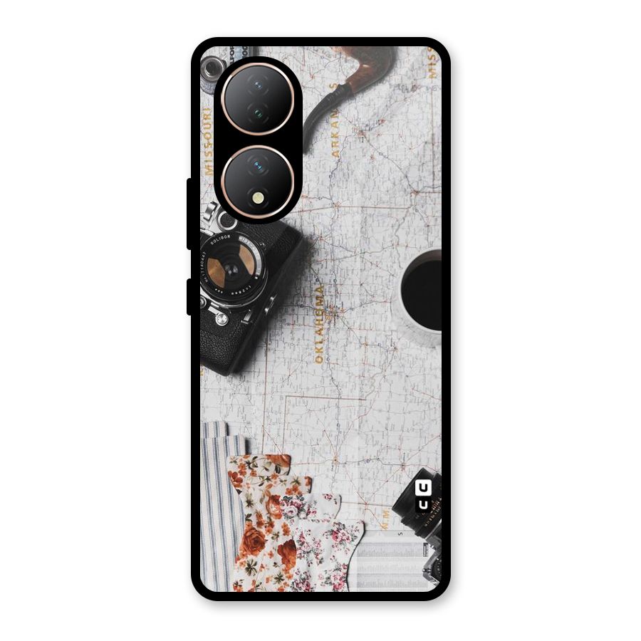 Camera Smoky Pipe Glass Back Case for Vivo Y100A
