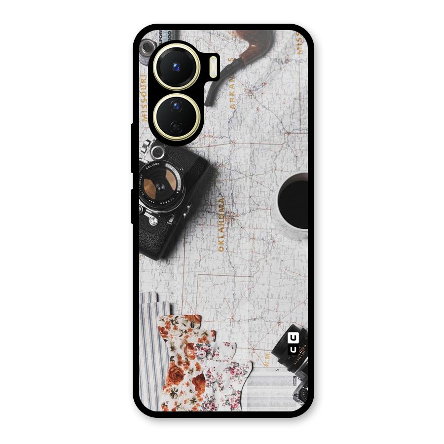 Camera Smoky Pipe Glass Back Case for Vivo Y16