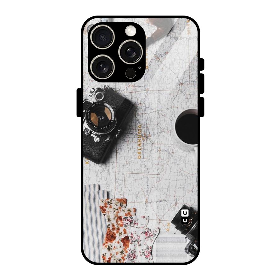 Camera Smoky Pipe Glass Back Case for iPhone 15 Pro Max