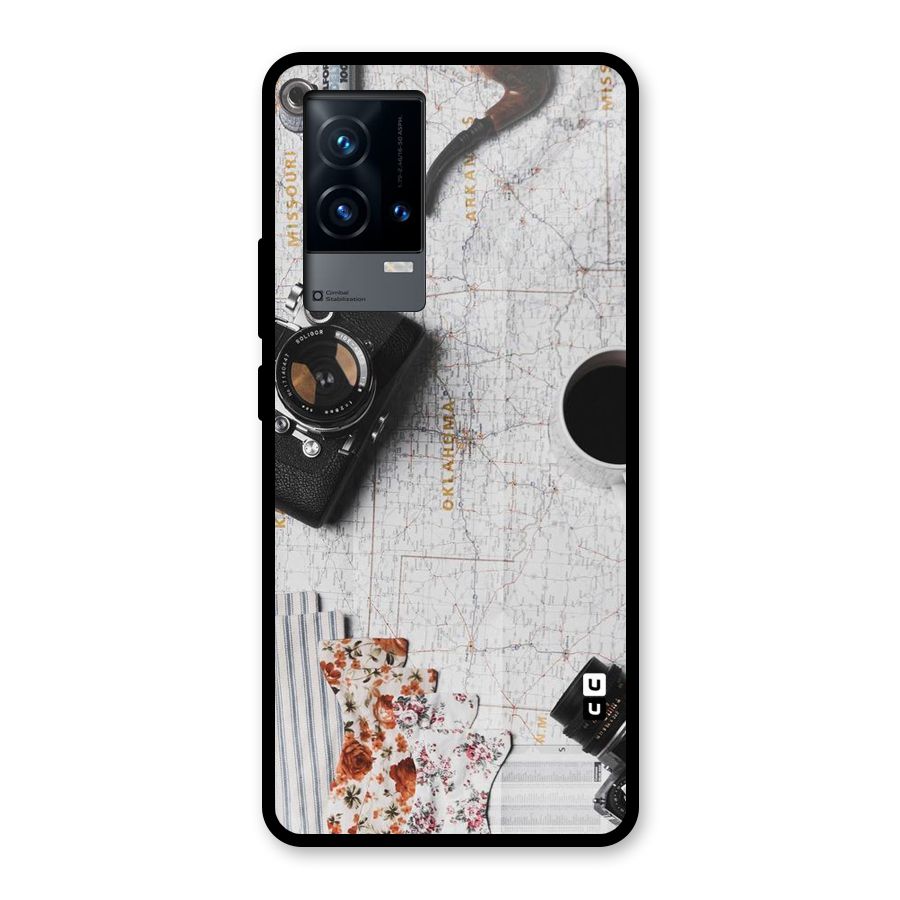 Camera Smoky Pipe Glass Back Case for iQOO 9 5G