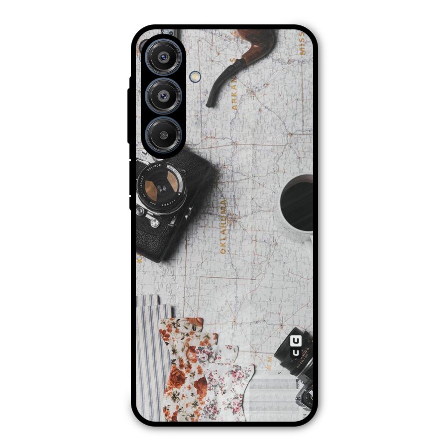 Camera Smoky Pipe Metal Back Case for Galaxy A16 5G