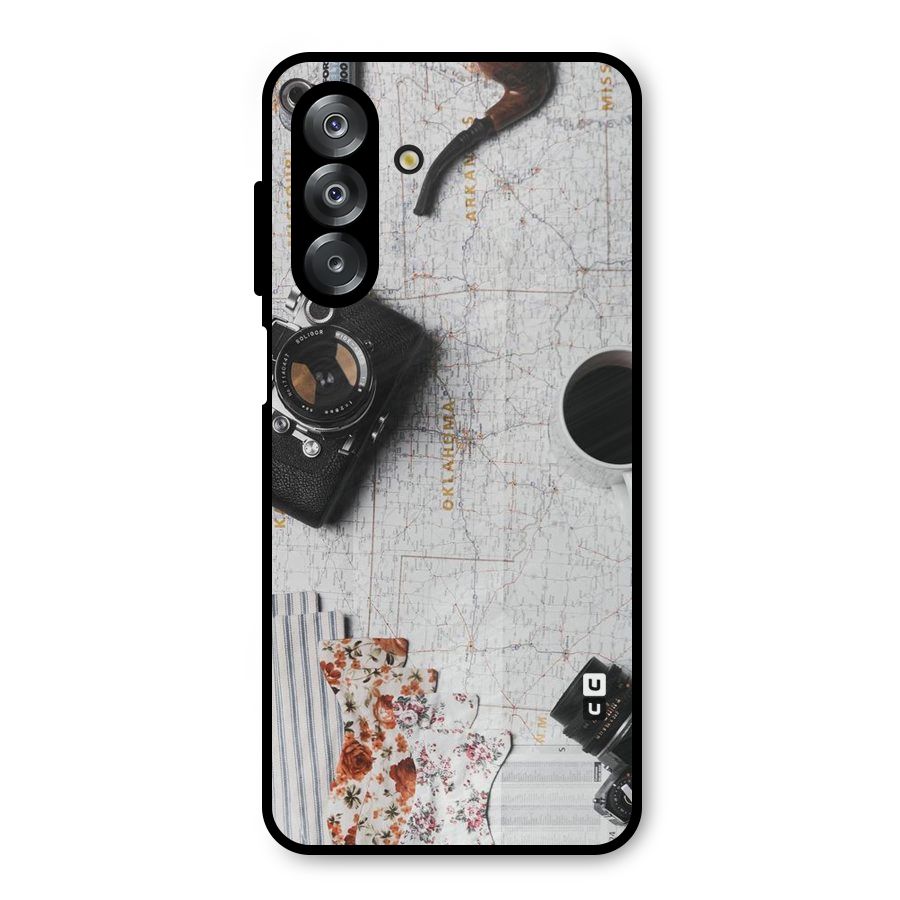 Camera Smoky Pipe Metal Back Case for Galaxy A26