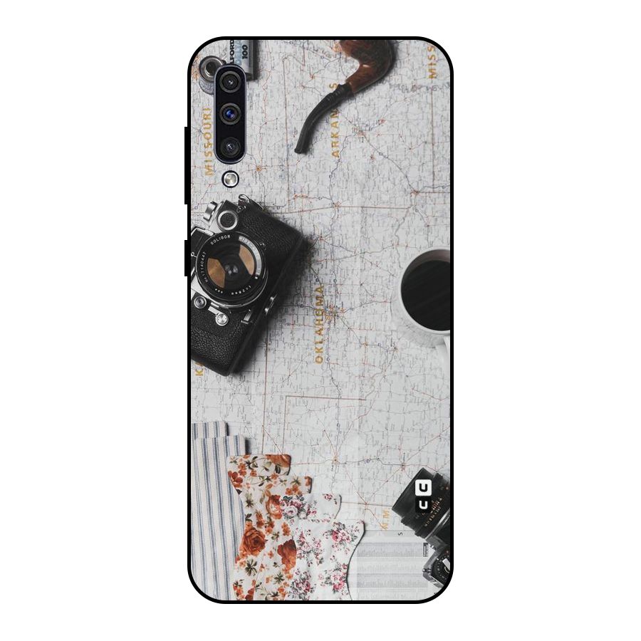 Camera Smoky Pipe Metal Back Case for Galaxy A30s